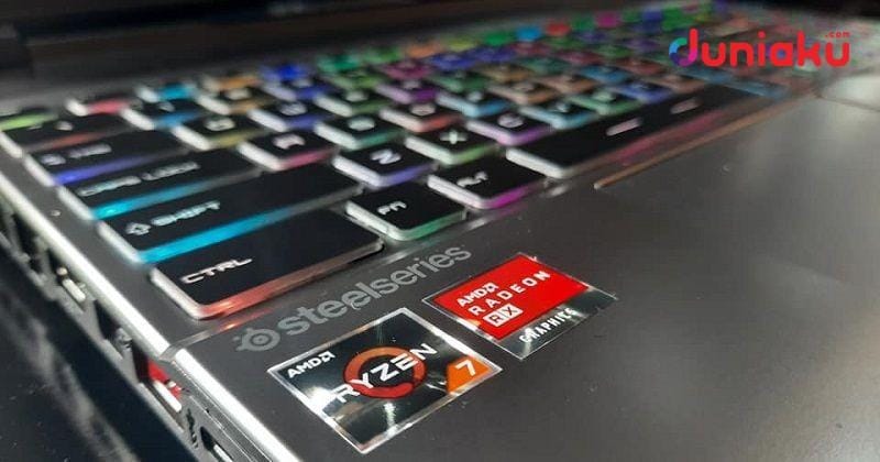 AMD Radeon 5500M dan Ryzen 7 di MSI Alpha 15, duniaku.com/Adhitya Daniel