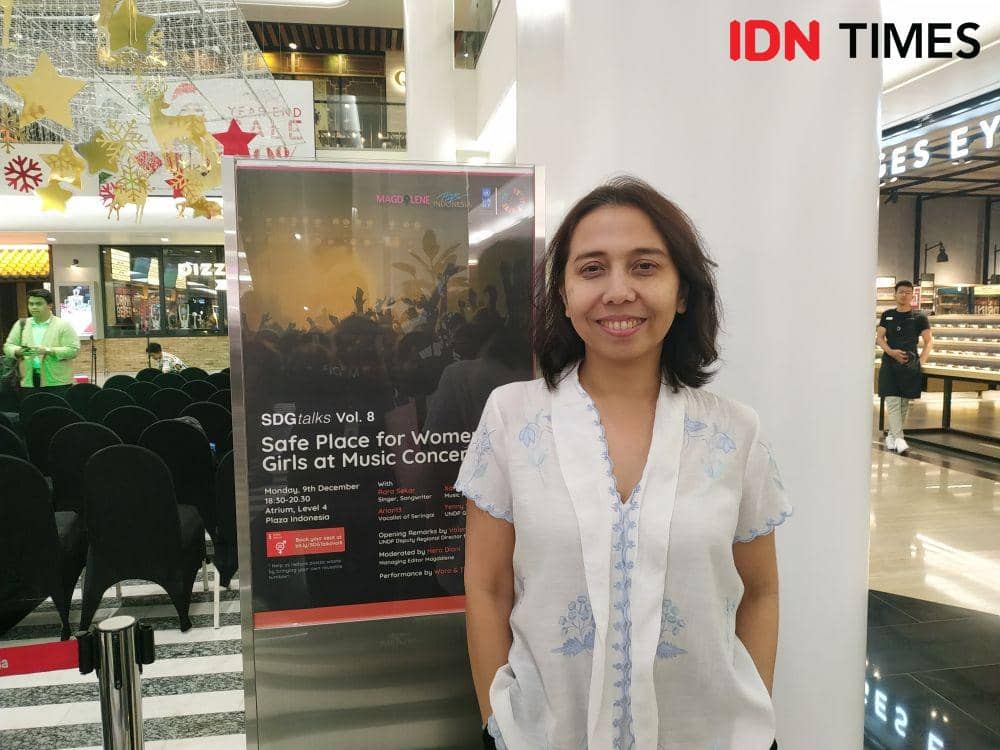 #AkuPerempuan Devi Asmarani di Jakarta. 9 Desember 2019. IDN Times/Syarifah Noer Aulia