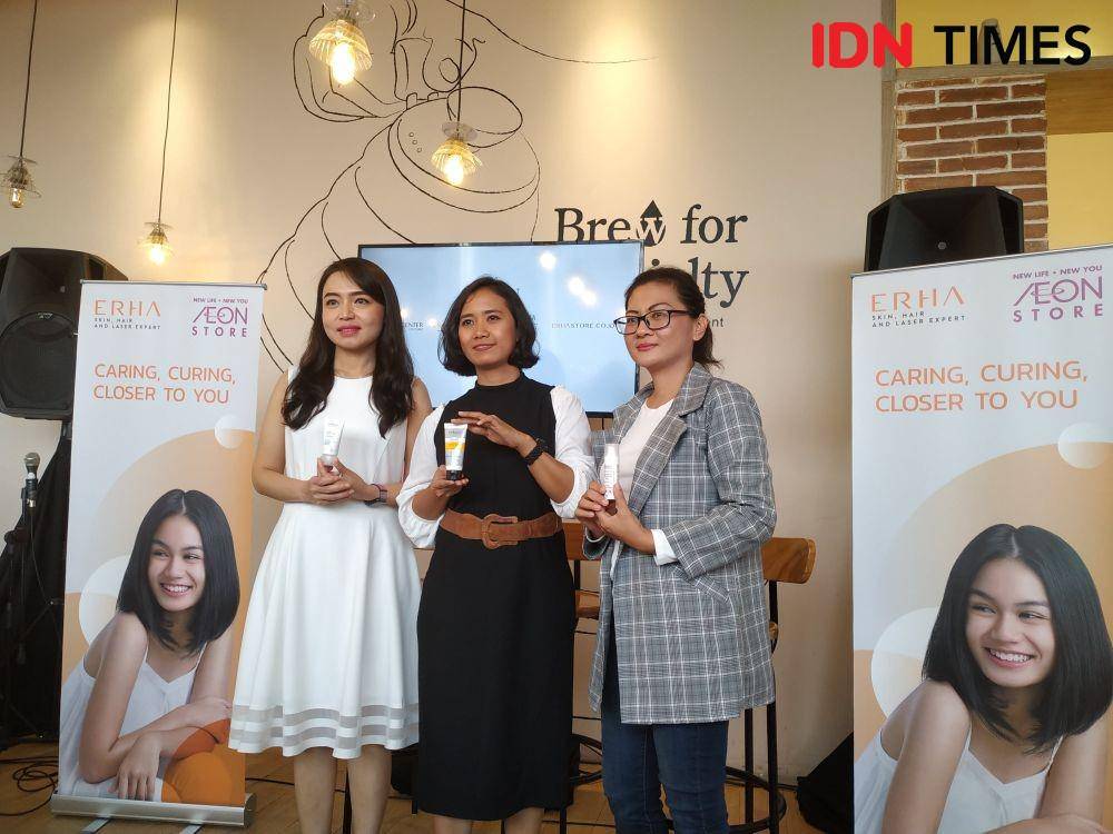 Peluncurhan ERHA di AEON Store. 10 Desember 2019. IDN Times/Klara Livia