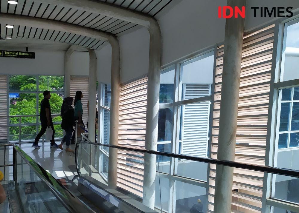 Stasiun LRT Bandara SMB II Palembang (IDN Times/Feny Maulia Agustin)