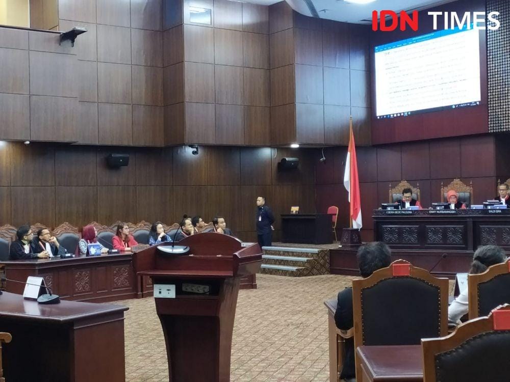 Pembacaan Putusan MK tentang eks napi di Pilkada (IDN Times/Aldzah Fatimah Aditya)