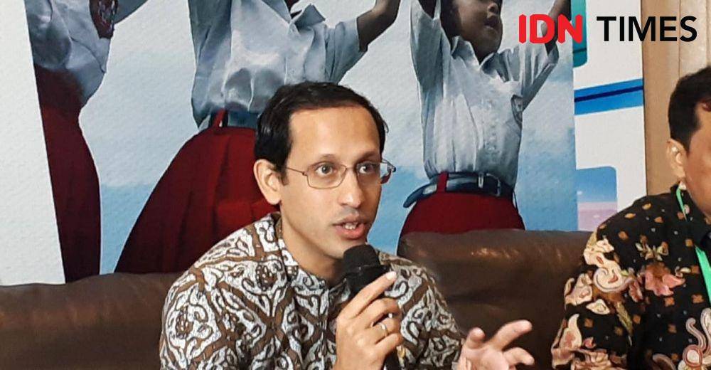 Mendikbud Nadiem Anwar Makarim di sela Rapat Koordinasi dengan Dinas Pendidikan se-Indonesia (IDN Times/Margith Juita Damanik)