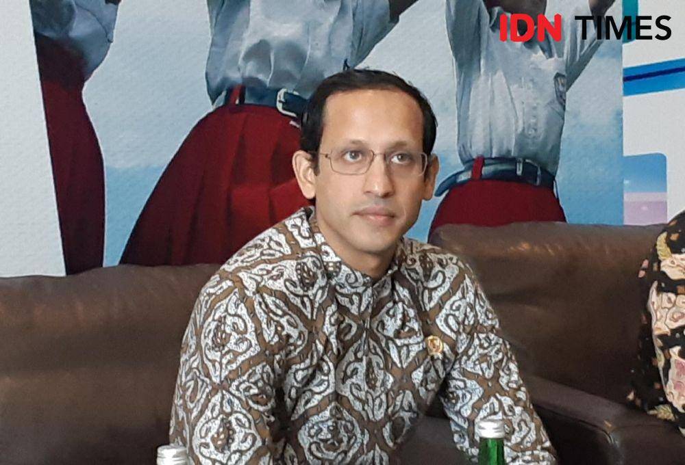 Mendikbud Nadiem Anwar Makarim di sela Rapat Koordinasi dengan Dinas Pendidikan se-Indonesia (IDN Times/Margith Juita Damanik)