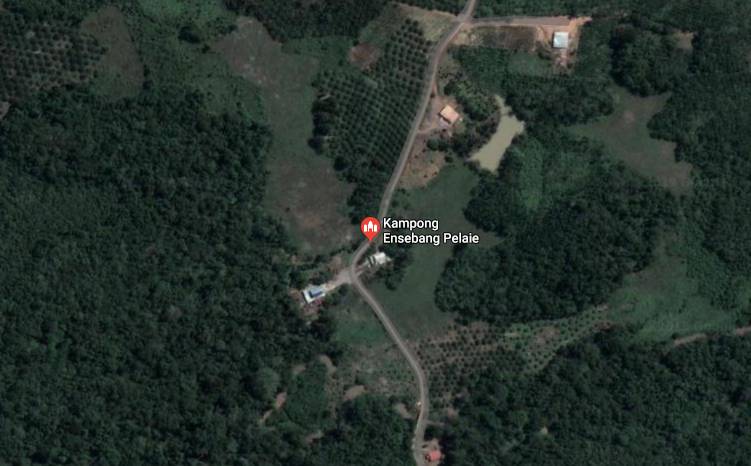 Kampung Abit Ensebang Plaine, Serian, Serawak, Malaysia. (Google Earth)