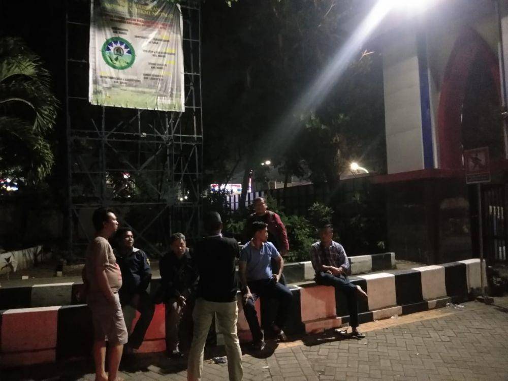 Kampus Unismuh Makassar pascabentrokan sesama mahasiswa Rabu (11/12) malam / Istimewa