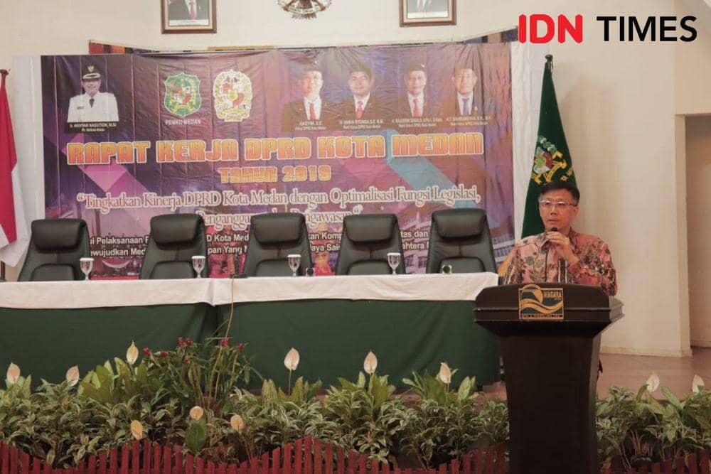 Ketua DPRD Medan Hasyim (IDN Times/Yurika Febrianti)