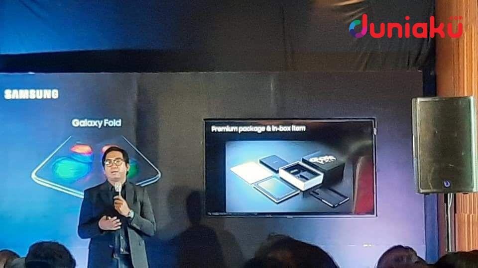 Paket premium Samsung Galaxy Fold. duniaku.com/Adhitya Daniel