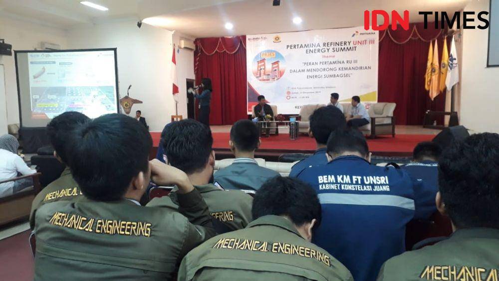 kegiatan Pertamina RU III Energy Summit bersama Universitas Sriwijaya (Unsri), Jumat (13/12) (IDN Times/Feny Maulia Agustin)