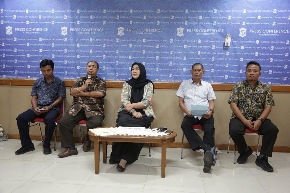 Konferensi pers Fun Run 2019 di Kantor Humas Pemkot Surabaya, Jumat (13/12). Dok. Humas Pemkot Surabaya