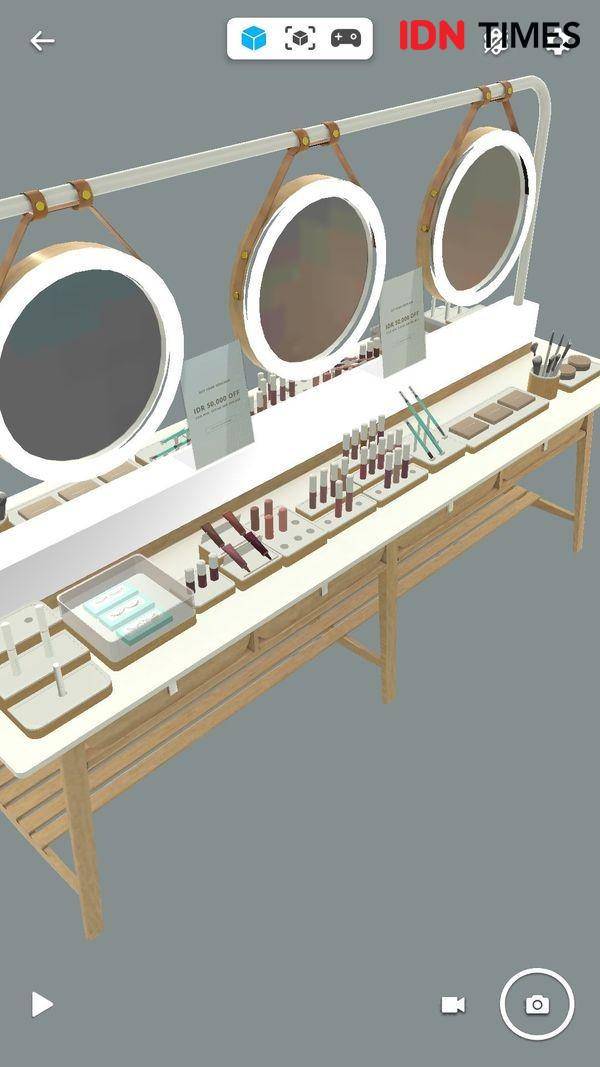 Tampilan aplikasi Assemblr Beauty Space BLP - IDN Times/Rijalu Ahimsa