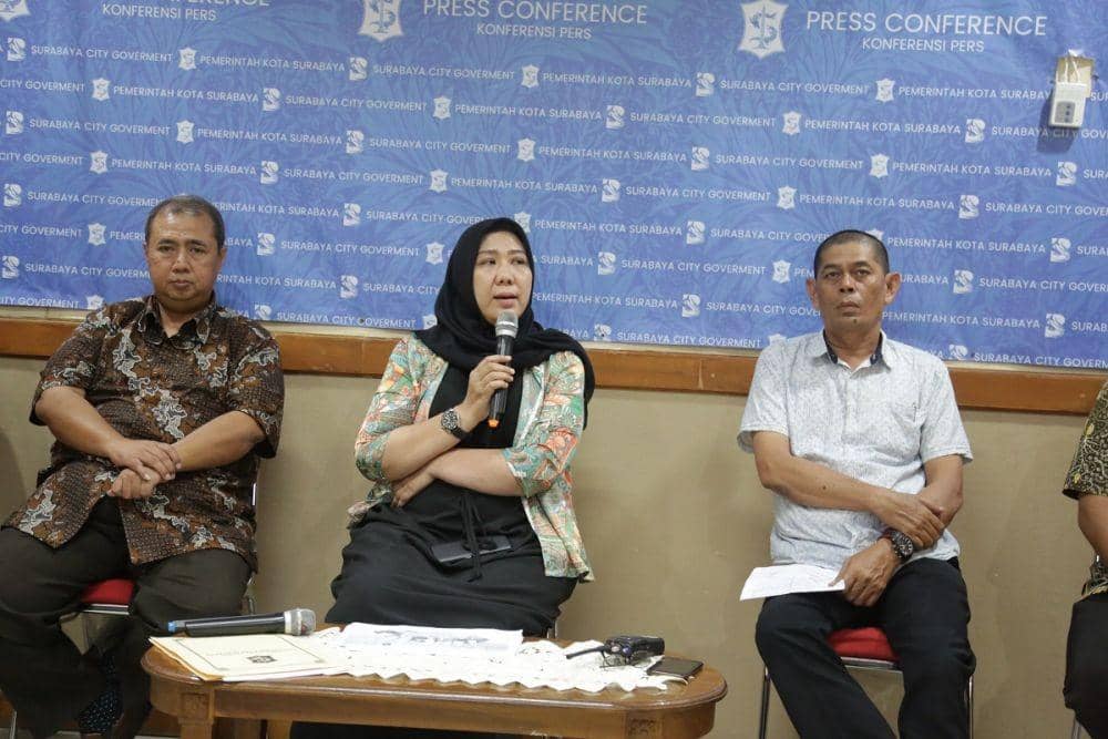 Konferensi pers Fun Run 2019 di Kantor Humas Pemkot Surabaya, Jumat (13/12). Dok. Humas Pemkot Surabaya