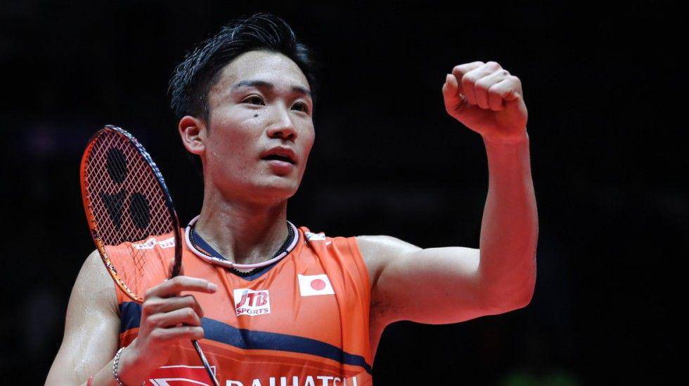 Kento Momota di ajang BWF World Tour Finals 2019, Minggu (15/12). bwfbadminton.com