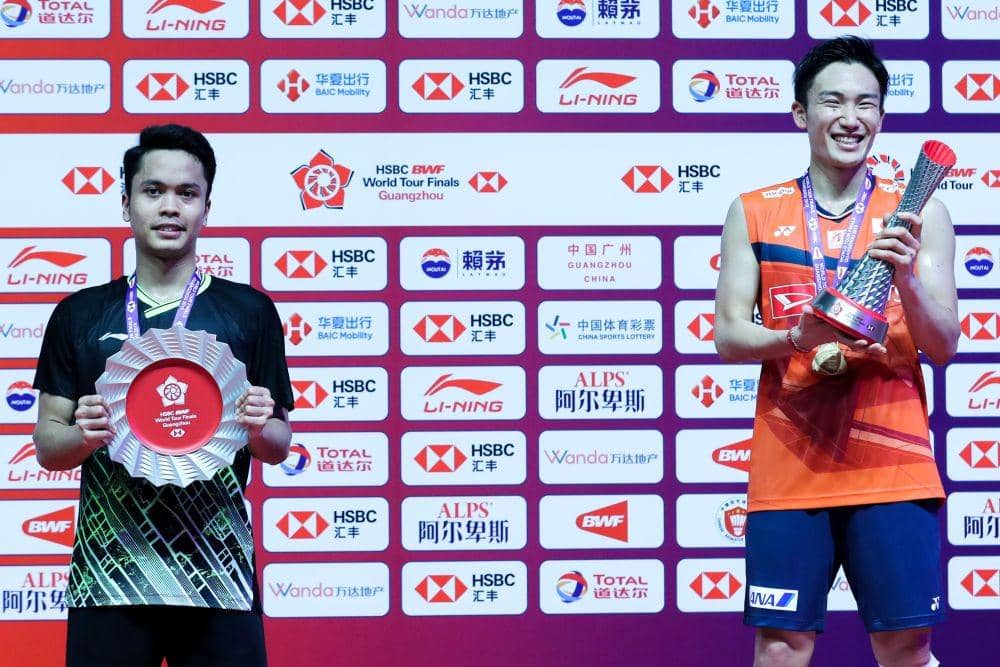 Podium tunggal putra BWF World Tour Final 2019 (IDN Times/Margith Juita Damanik)