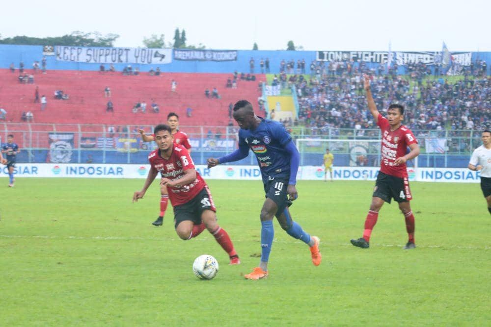 Makan Konate menjadi motor serangan Arema FC. IDN Times/ Alfi Ramadana