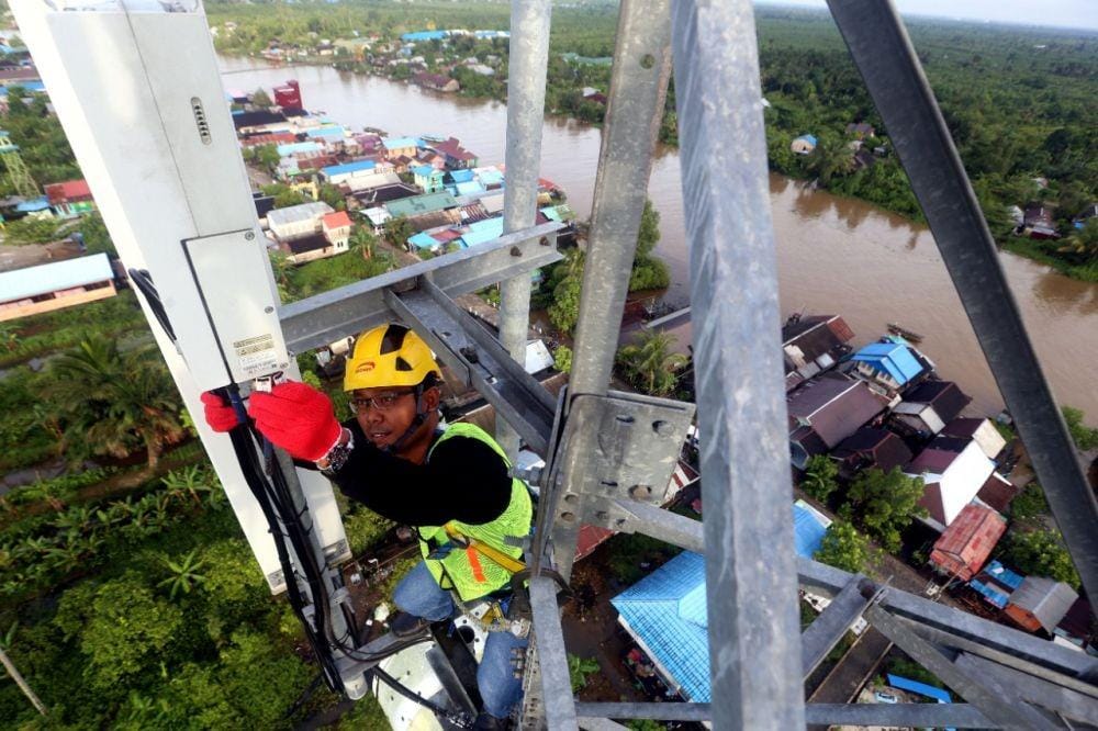 Ilustrasi jaringan telekomunikasi XL Axiata. Dok. XL Axiata