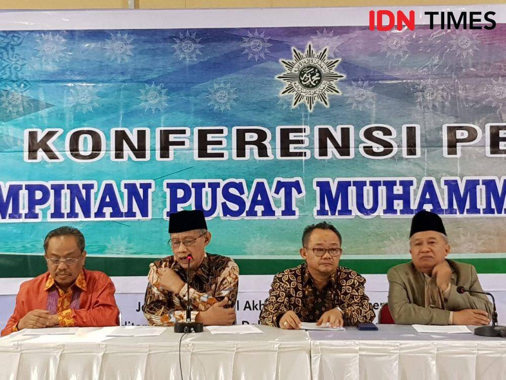 Ketua Umum PP Muhammadiyah Haedar Nashir (kedua dari kiri). IDN Times/Santi Dewi