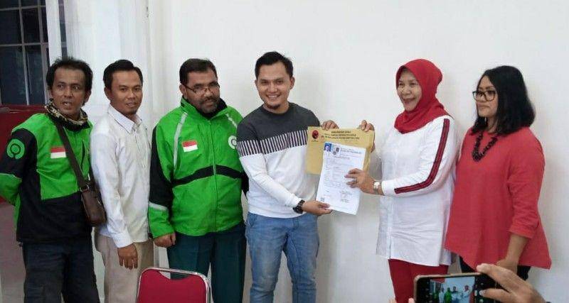 Indra Adytya Pranata mendaftarkan diri sebagai Bakal Calon (Balon) Wakil Wali Kota Medan ke PDIP Sumut, Selasa (17/12). (Dok. IDN Times)