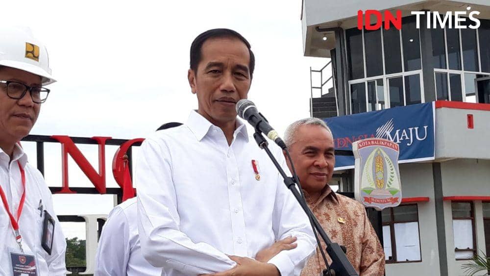 Presiden Jokowi meresmikan TPA sampah Manggar di Balikpapan, Kalimantan Timur, Rabu 18 Desember 2019 (IDN Times/Teatrika Handiko Putri)