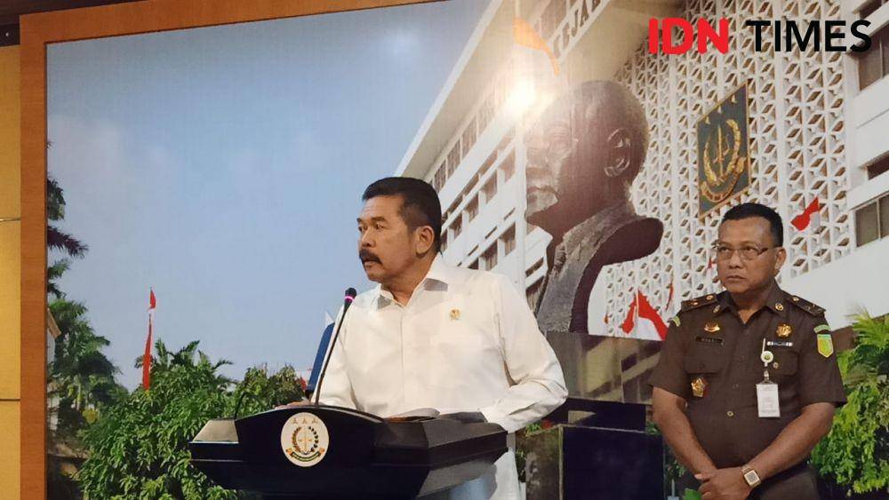 Jaksa Agung ST Burhanuddin Konpers Soal Jiwasraya, Rabu (18/12) (IDN Times/Axel Jo Harianja)