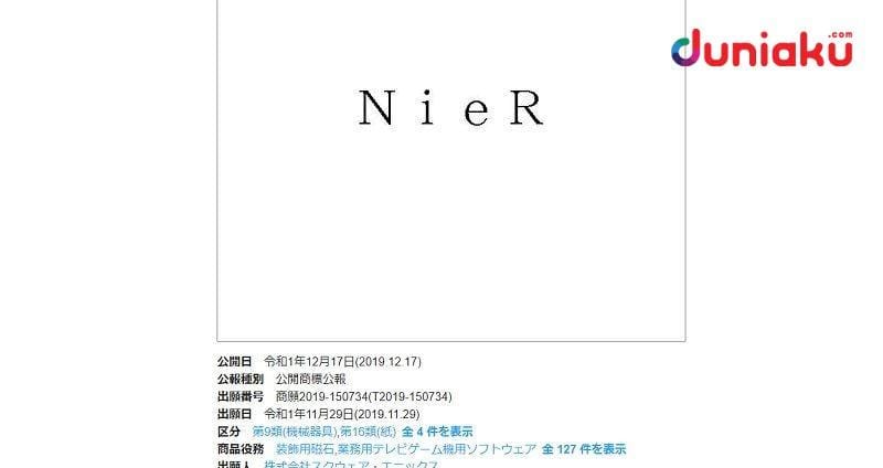 Update paten NieR dari Chizai Watch. duniaku.com/Adhitya Daniel
