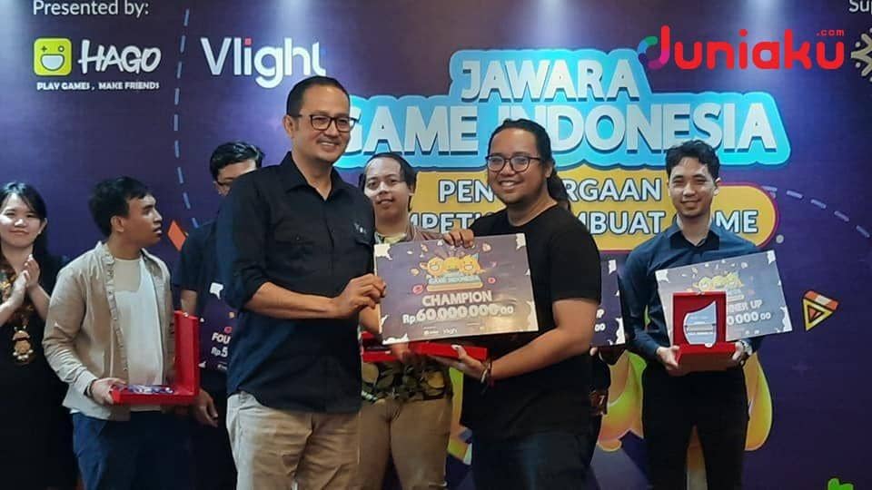 Juara utama Jawara Game Indonesia, Tahoe Games. duniaku.com/Adhitya Daniel