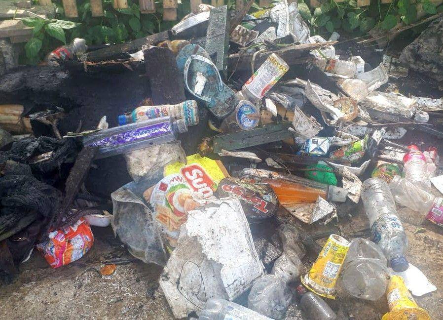Sampah yang berhasil diangkut dari saluran air jl LA Sucipto