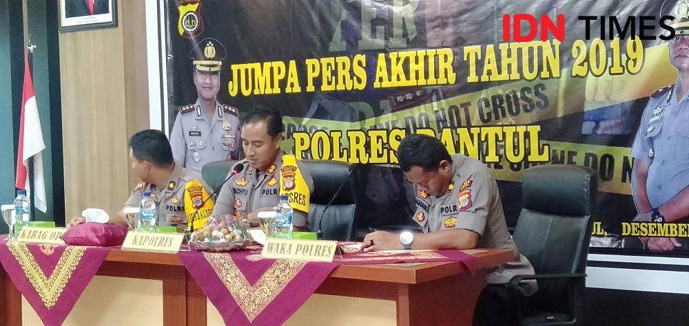 Kapolres Bantul, AKBP Wachyu Tri Budi Sulistiyono (tengah). IDN Times/Daruwaskita