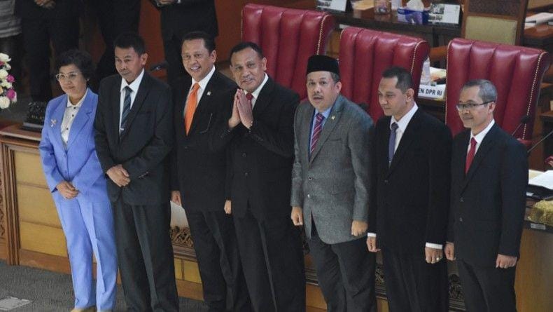 (Lima pimpinan KPK periode 2019-2023) ANTARA FOTO