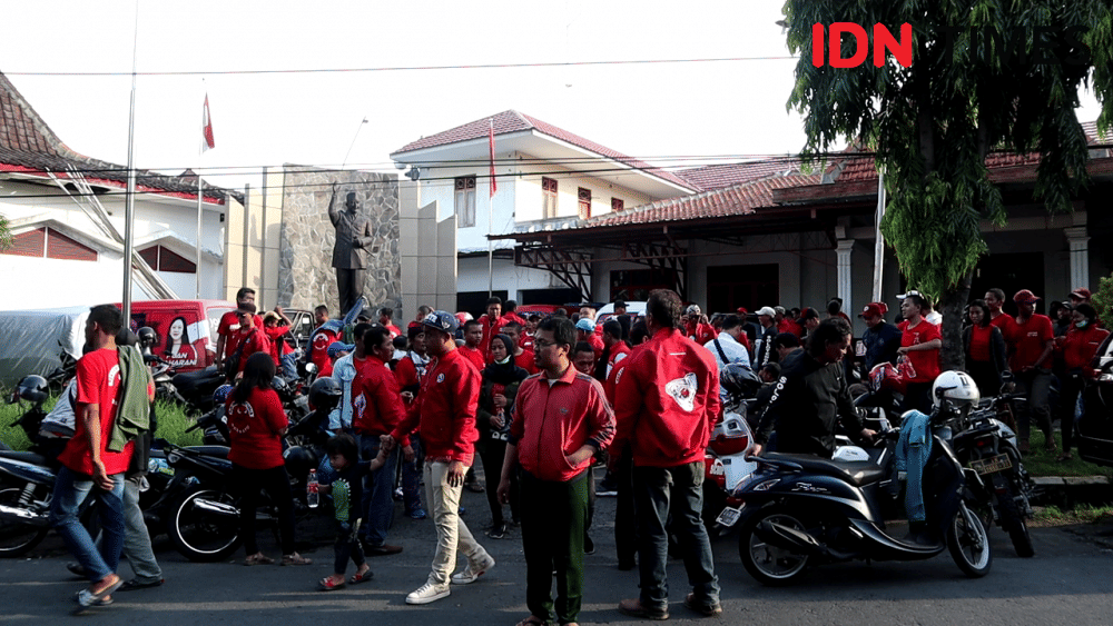 (Simpatisan PDI Perjuangan) IDN Times/Larasati Rey