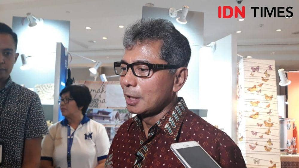 Direktur Utama BRI Sunarso memberikan keterangan pers. (IDN Times/Indiana Malia)