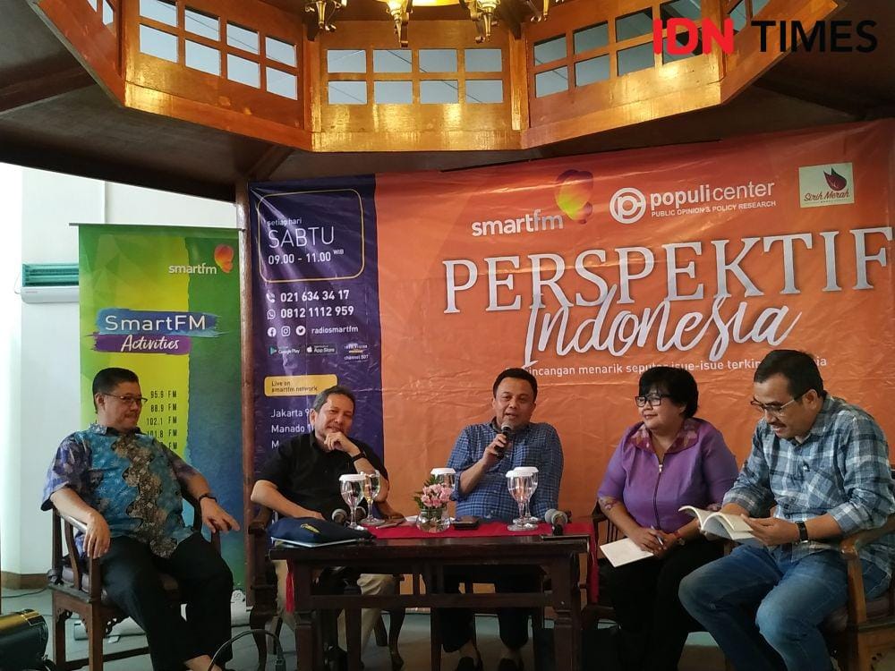 Diskusi Populis Center dan Smart FM. (IDN Times/Hana Adi Perdana)