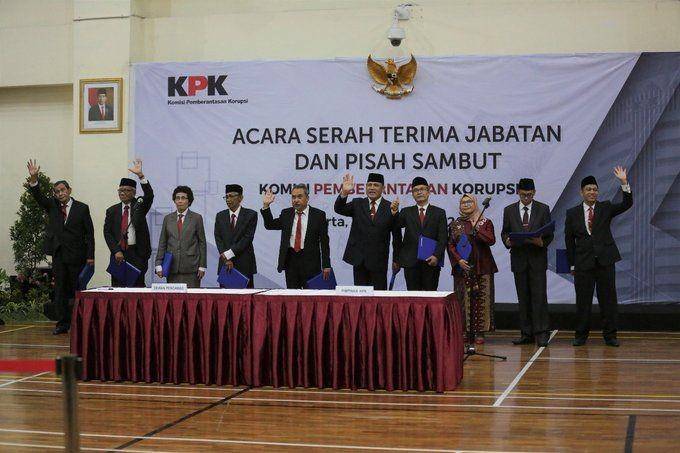 Pimpinan dan Dewan Pengawas KPK. (twitter.com/@KPK_RI)