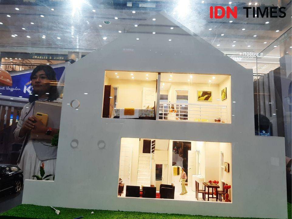 Salah satu maket produk hunian yang ada di pameran properti yang digelar di Plaza Ambarrukmo, Jumat (20/12/2019). IDNTimes/Holy Kartika