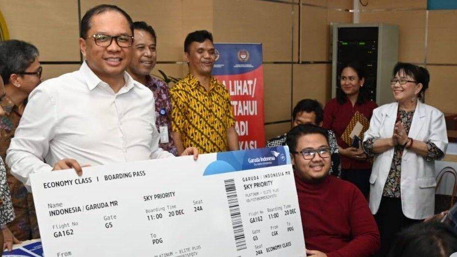 Tiket pesawat gratis Kemenhub untuk penyandang disabilitas (Dok. Istimewa)