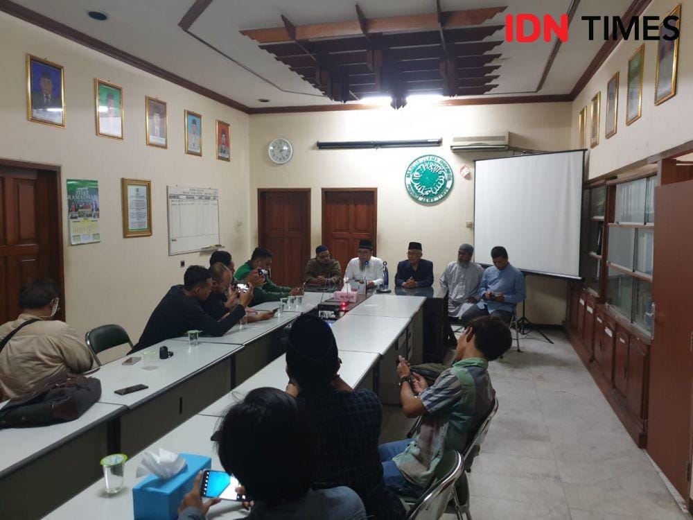 Konferensi Pers MUI Jatim menyikapi isu diskriminasi terhadap etnis muslim Uighur di Xinjiang, Tiongkok, Jumat (20/12). IDN Times/Vanny El Rahman