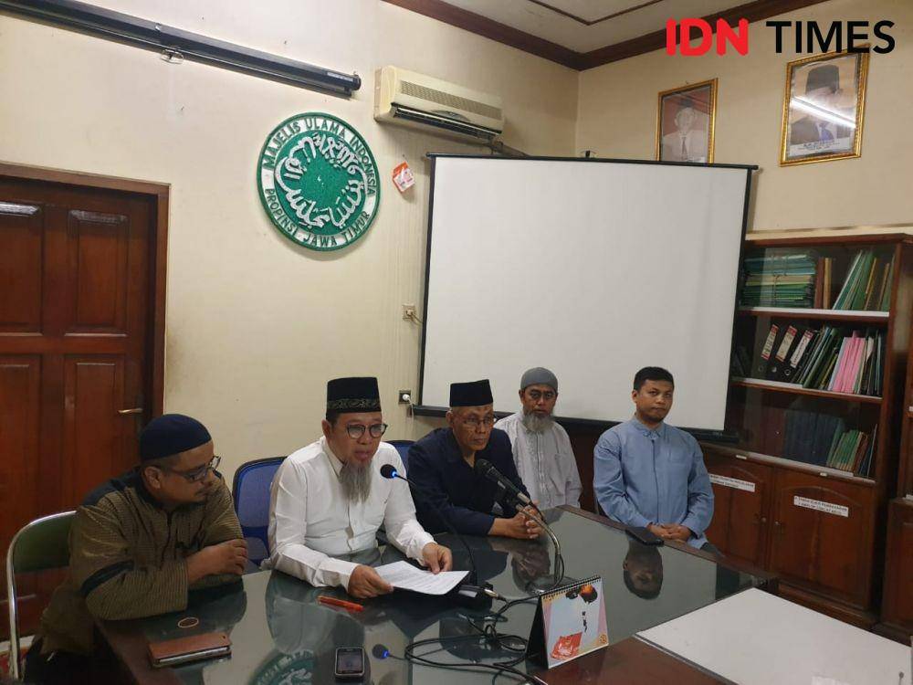 Konferensi Pers MUI Jatim menyikapi isu diskriminasi terhadap etnis muslim Uighur di Xinjiang, Tiongkok, Jumat (20/12). IDN Times/Vanny El Rahman