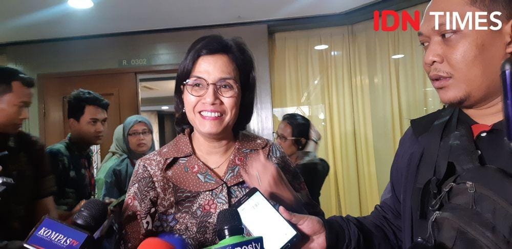 Menteri Keuangan Sri Mulyani dalam acara Rakornas dan Penganugerahan Revolusi Mental 2019 (IDN Times/Margith Juita Damanik)