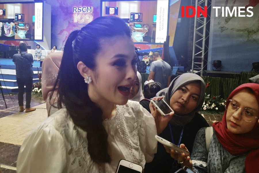 Sandra Dewi dalam acara 100 tahun RSCM. 21 Desember 2019. IDN Times/Klara Livia