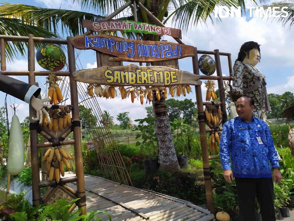 Kepala Dinas Pertanian dan Perikanan Sleman saat mengunjungi Dusun Samberembe. IDN Times/Siti Umaiyah