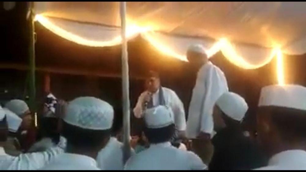 Video pengusiran Haddad Alwi di Sukabumi (Tangkapan layar video pengusiran)