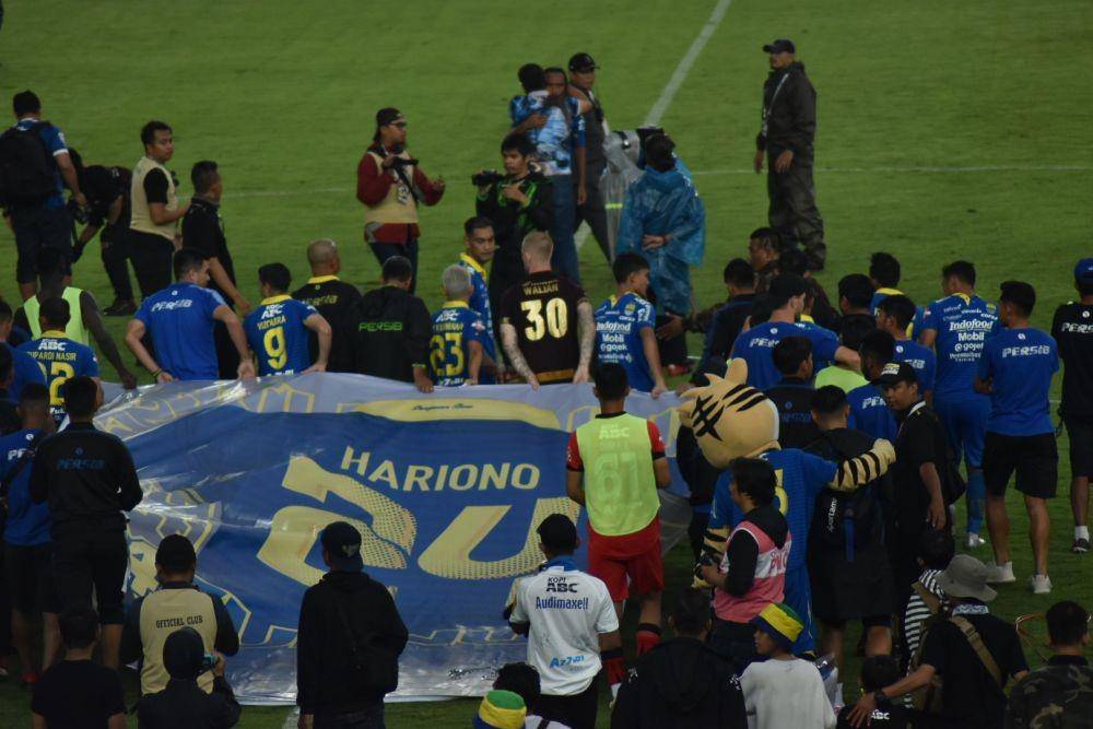 Pemain Persib, Hariono akhirnya tak akan lagi memperkuat Persib pada Liga 1 2020. (IDN Times/Debbie Sutrisno)