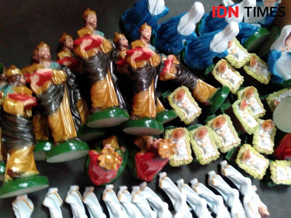 Patung rohani untuk perayaan Natal. IDN Times/Daruwaskita