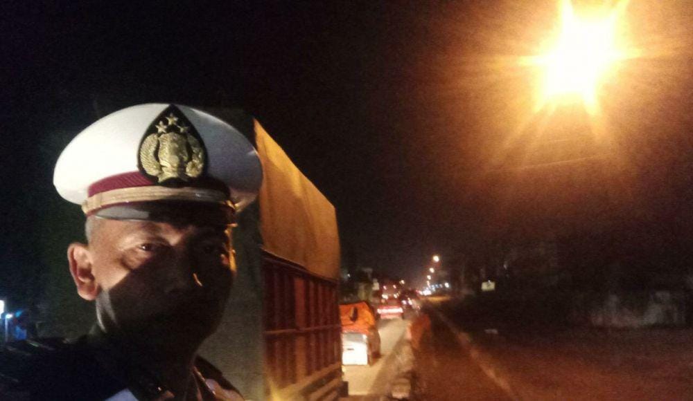 Kemacetan di jalan lintas Banyuasin - Palembang (IDN Times/Polres Banyuasin)