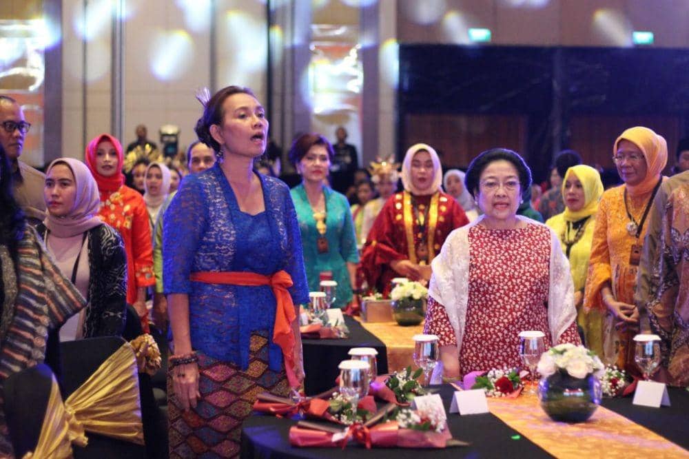 Ketua Dewan Pengarah Badan Pembinaan Ideologi Pancasila (BPIP) Megawati menghadiri peringatan Hari Ibu, Jakarta, Minggu (22/12). (Istimewa)