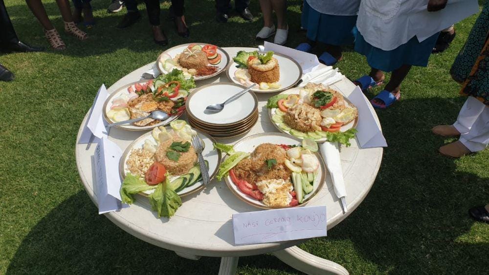 Peringatan Hari Ibu KBRI Addis Ababa selenggarakan lomba memasak nasi goreng (Doc. Istimewa)