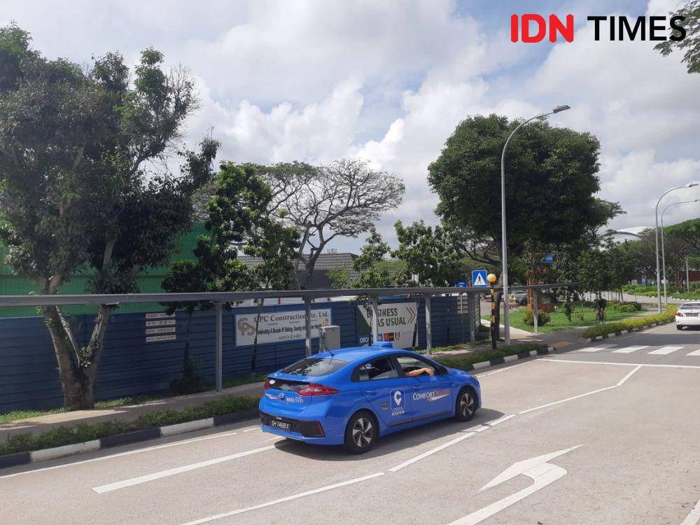 Suasana jalan di Singapura yang tampak lengang. IDN Times/Ardiansyah Fajar