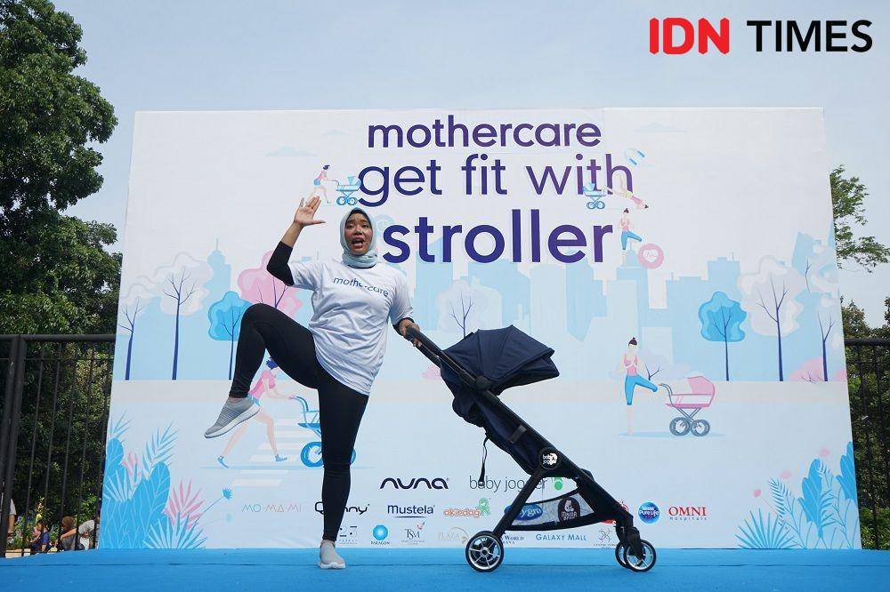 Get Fit With Stroller di Jakarta. 22 Desember 2019. IDN Times/Syarifah Noer Aulia