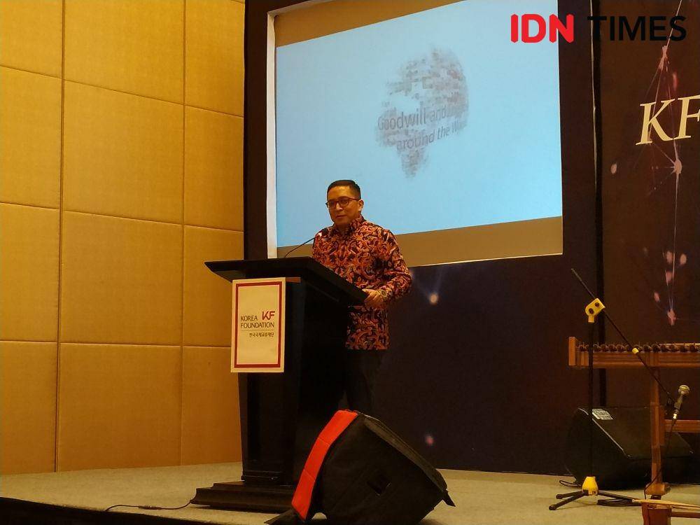 Executive Director CSIS, Philips Jusario Vermonte dalam 2019 KF Friends Network di Jakarta. 23 Desember 2019. IDN Times/Nadia Umara