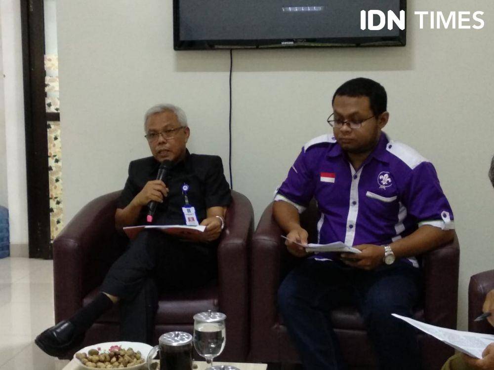 Dewan Kerja Cabang (DKC) Pramuka Sleman saat memberikan pemaparan. IDN Times/ Siti Umaiyah