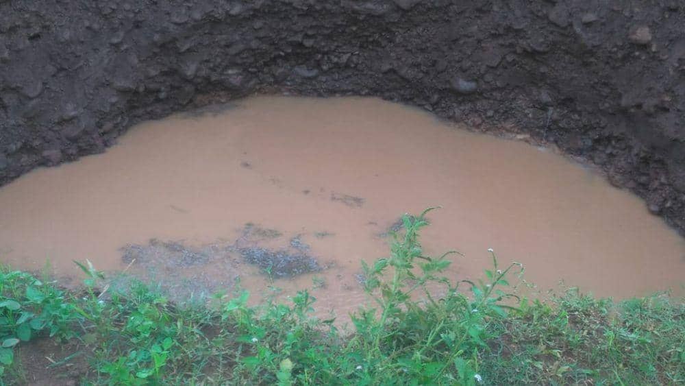 Tanah amblas di Dusun Tana Takko, Desa Lebbo Tengae, Kecamatan Cenrana, Kabupaten Maros, Sulsel / Istimewa